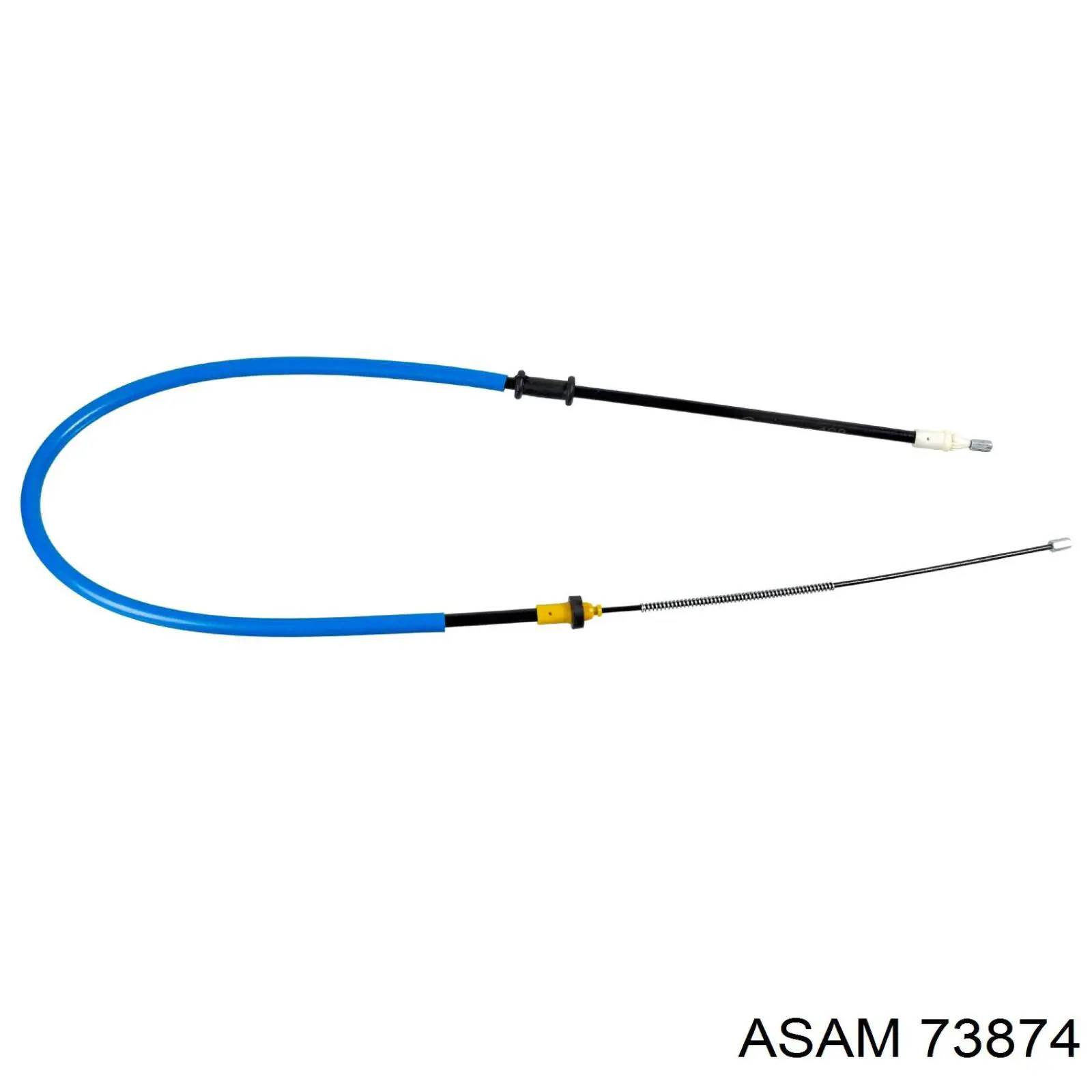 Трос ручного гальма задній, правий 73874 Asam