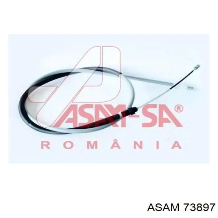 Трос ручного гальма задній, лівий 73897 Asam