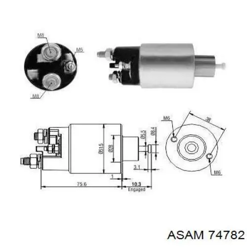 Контактор Asam 74782 ціна, від 27.85 USD