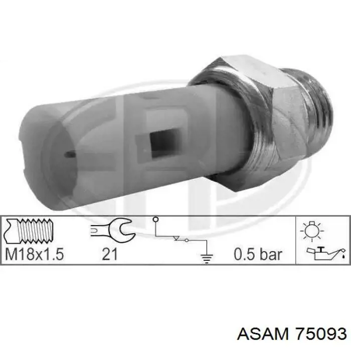 Датчик тиску масла 75093 Asam