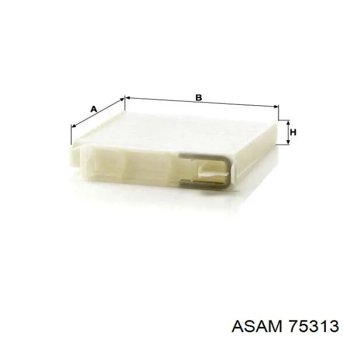 Купити 75313 Asam Фільтр салону вугільний