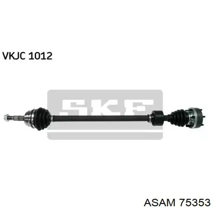 Піввісь (привід) передня, ліва 75353 Asam