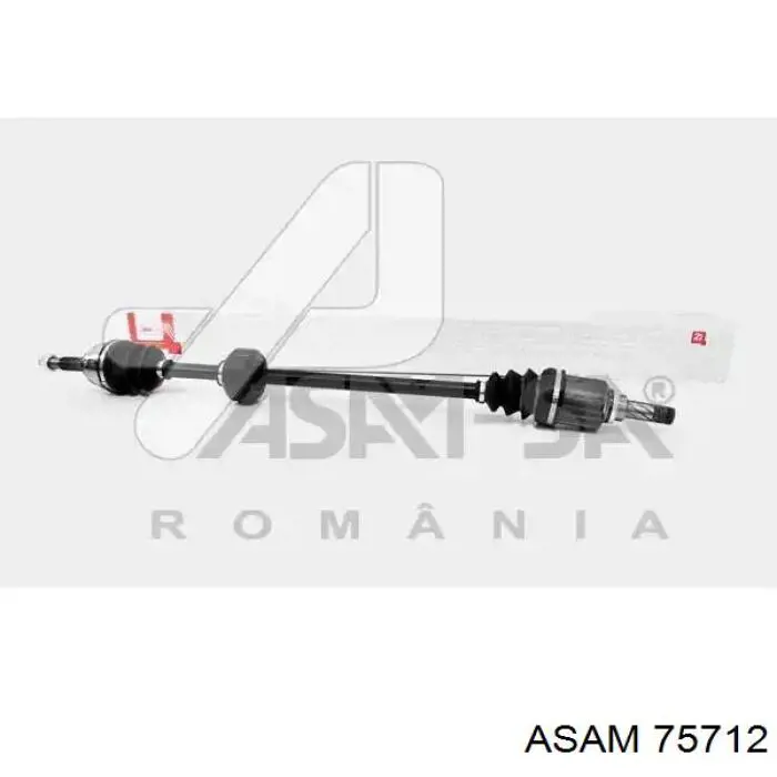 Піввісь (привід) передня, ліва 75712 Asam