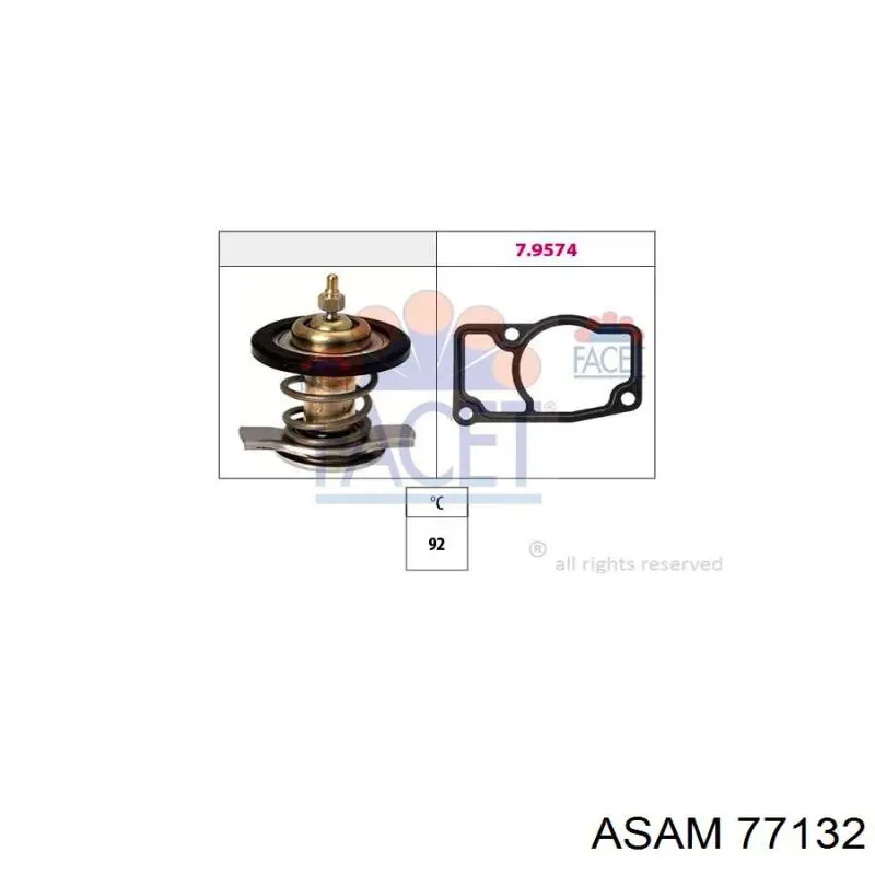 Корпус термостата 77132 Asam