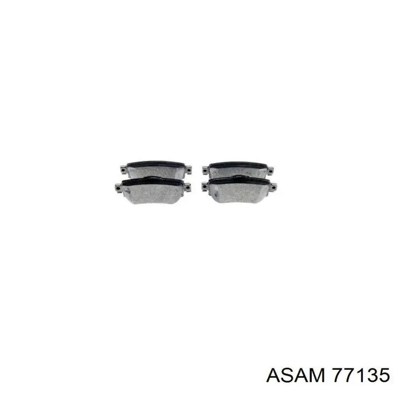 Задні гальмівні колодки 77135 Asam
