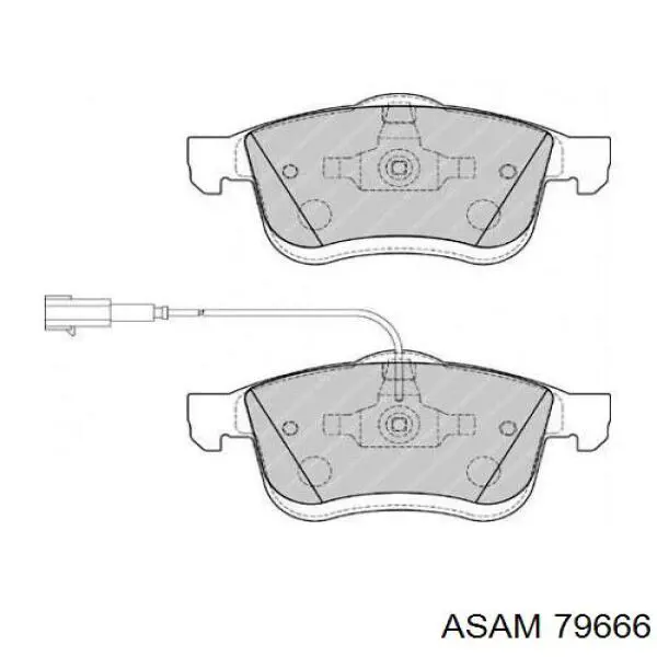 Тормозні колодки Asam 79666