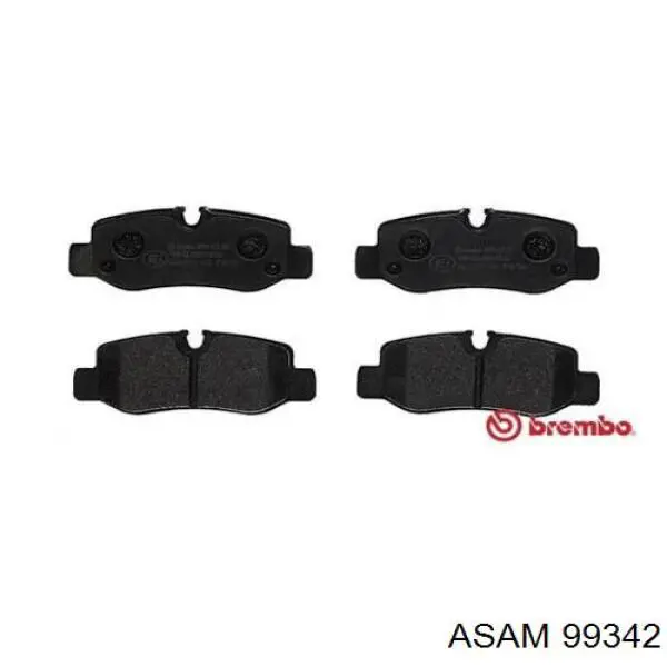 Задні гальмівні колодки Asam 99342 ціна, від 20.39 USD