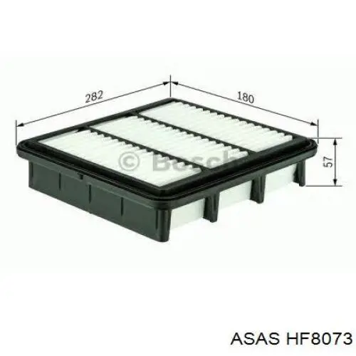 HF8073 Asas Повітряний фільтр двигуна