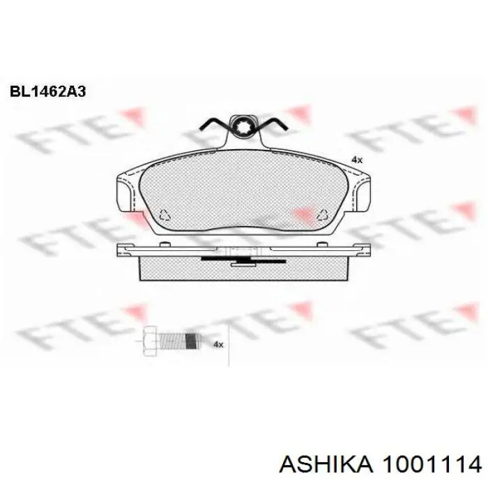 1001114 Ashika фільтр масляний
