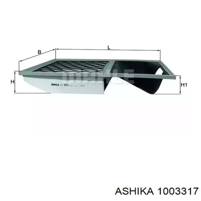 Масляний фільтр 1003317 Ashika
