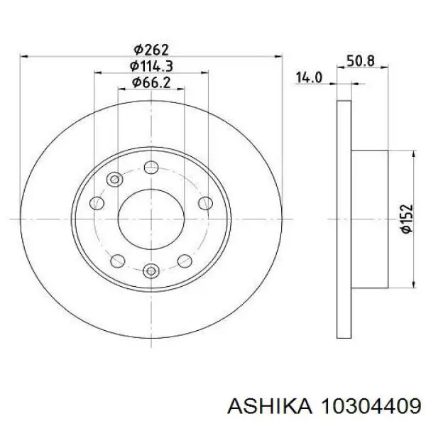 Тяга рульова поперечна Ashika 10304409 ціна, від 8.21 USD