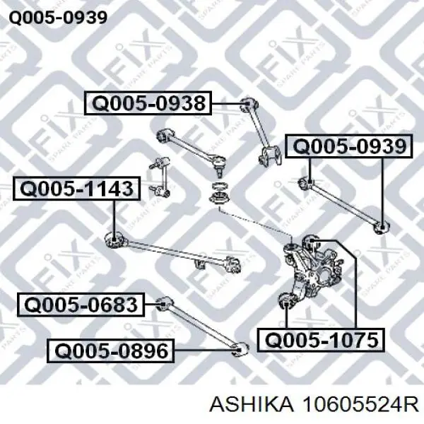 10605524R Ashika Тяжка стабілізатора, заднього