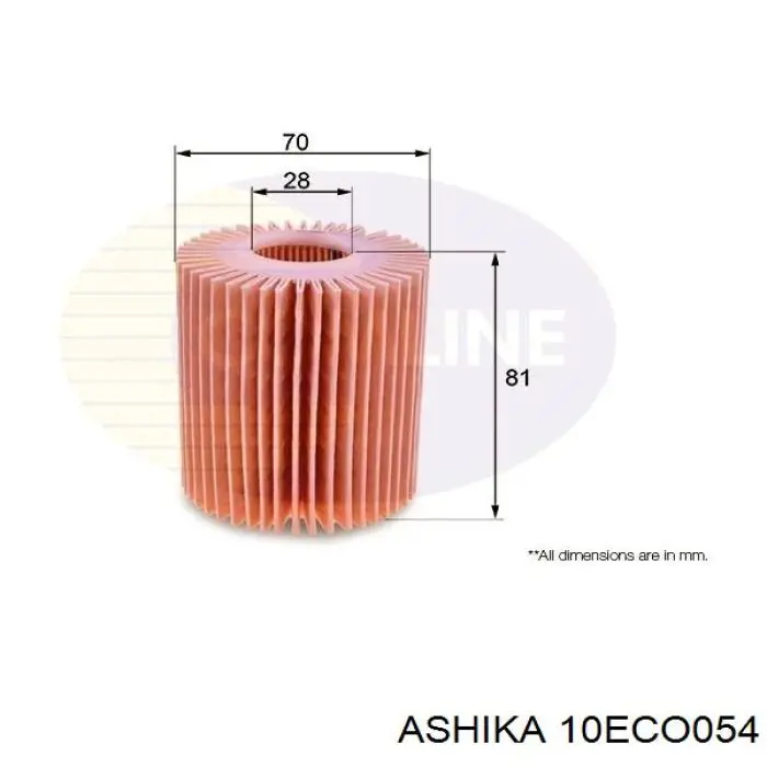 Фільтр масляний Ashika 10ECO054