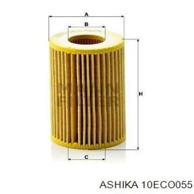 10ECO055 Ashika Фільтр масла