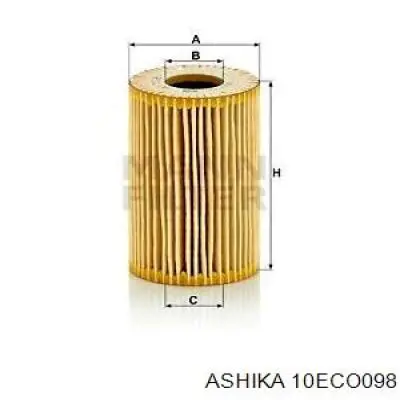 Масляний фільтр 10ECO098 Ashika