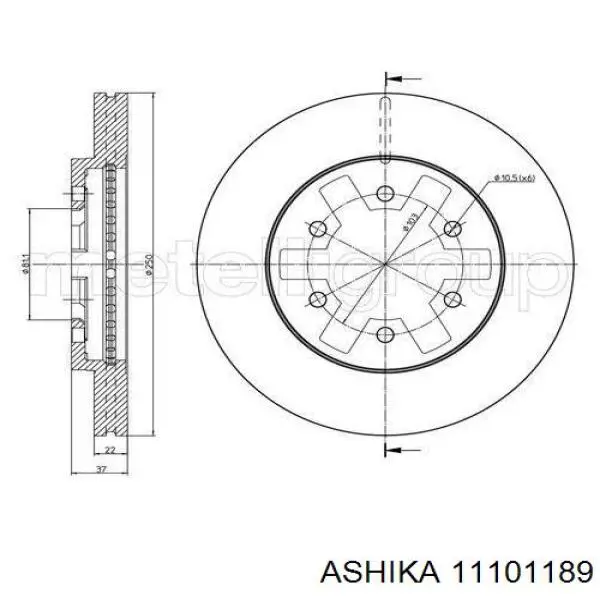 Накінечник рульової тяги, зовнішній Ashika 11101189