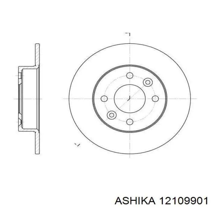 Кришка трамблеру 12109901 Ashika