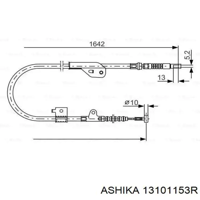 Трос ручника задній правий Linex 300149