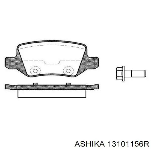 Трос ручного гальма задній, правий 13101156R Ashika