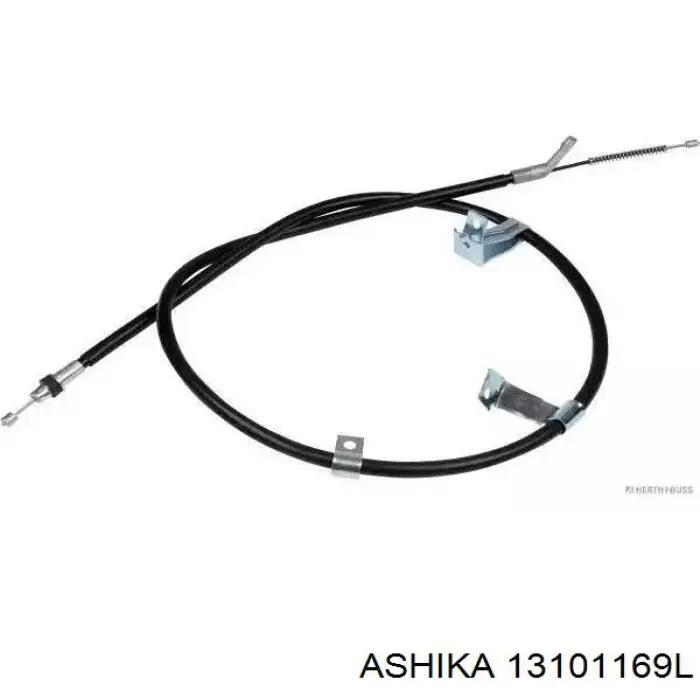 Трос ручного гальма задній, лівий Ashika 13101169L