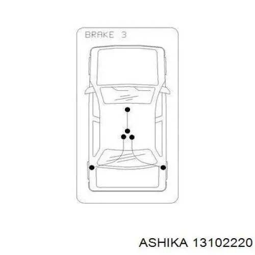 Трос ручника задній правий ABE C72106ABE