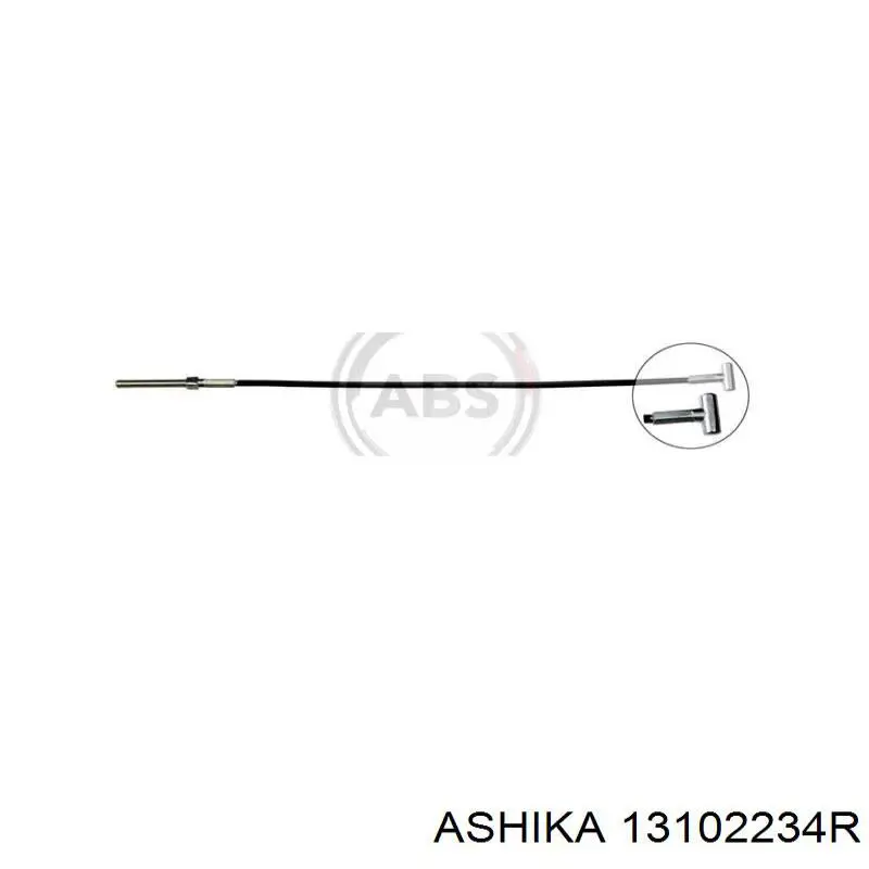 Трос стоянкового гальма задній правий Ashika 13102234R ціна, від 24.24 USD