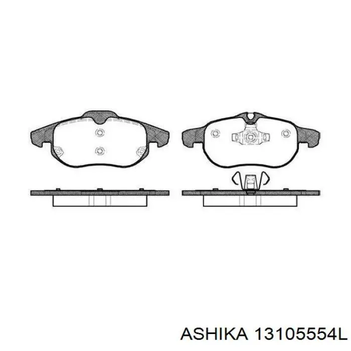 Трос стоянкового гальма задній лівий Ashika 13105554L ціна, від 20.29 USD