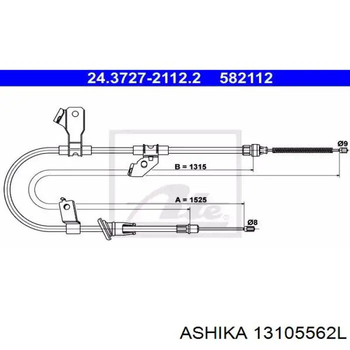 Трос стоянкового гальма задній лівий Q-fix Q3740669 ціна, від 21.34 USD