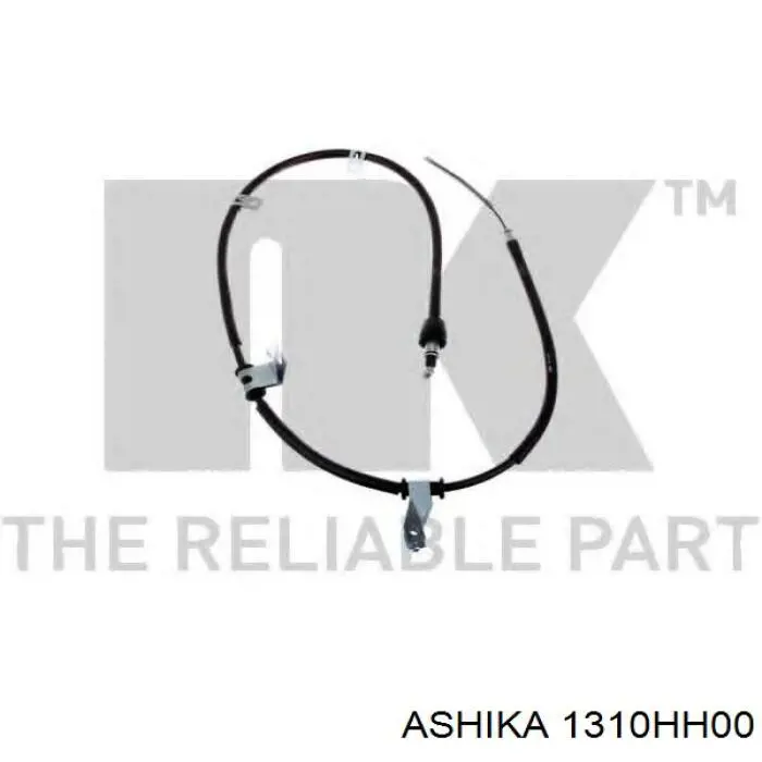 Купити 1310HH00 Ashika Трос ручного гальма задній, лівий