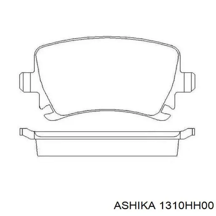 Трос ручника задній лівий Ashika 1310HH00