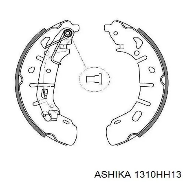 Купити 1310HH13 Ashika Трос ручного гальма задній, правий