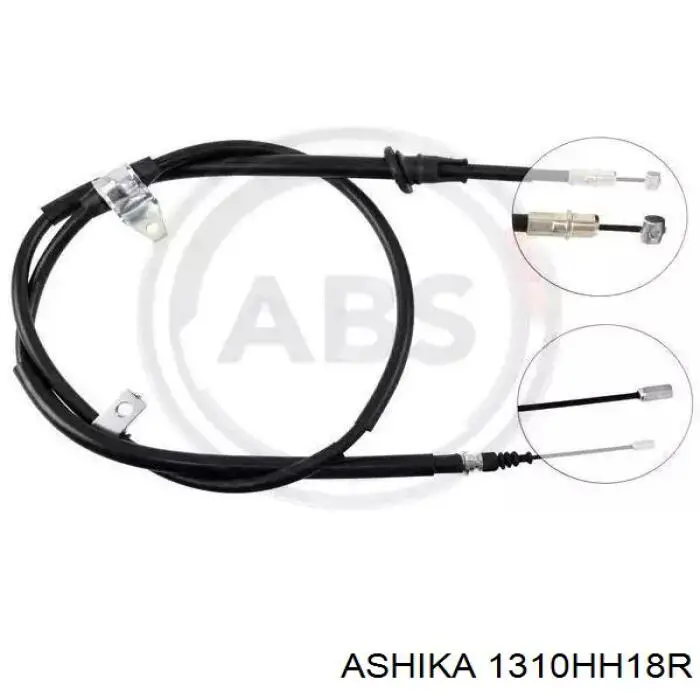 Трос стоянкового гальма задній правий Ashika 1310HH18R ціна, від 20.03 USD
