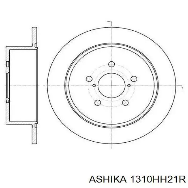 Трос ручника задній правий Ashika 1310HH21R