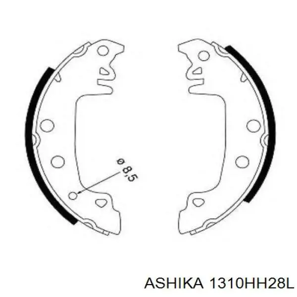 Трос ручного гальма задній, лівий Ashika 1310HH28L
