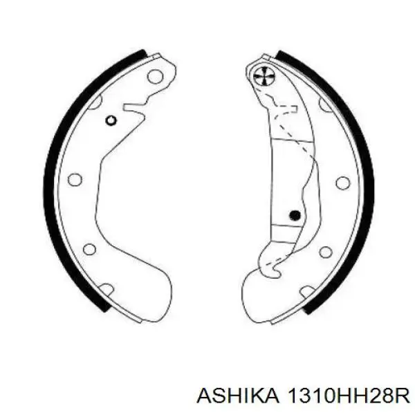 1310HH28R Ashika Трос ручного гальма задній, правий