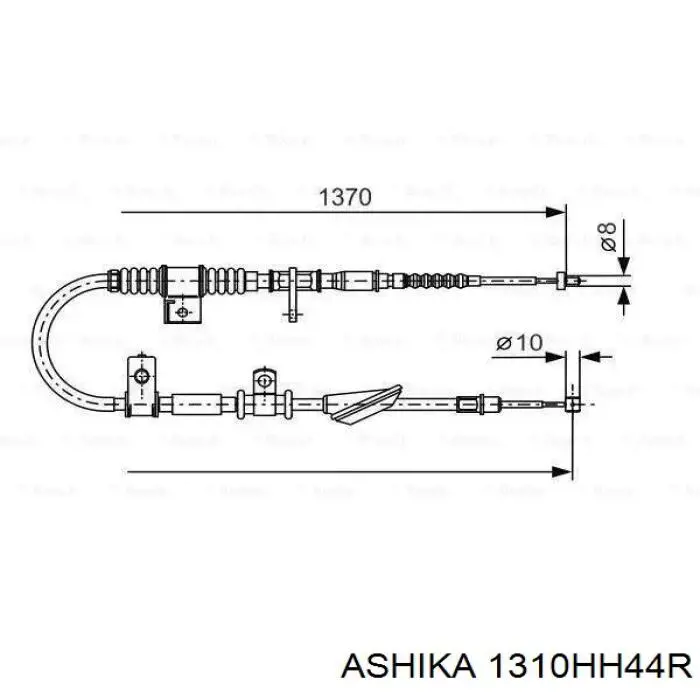 Трос стоянкового гальма задній лівий Adriauto 100239 ціна, від 18.54 USD