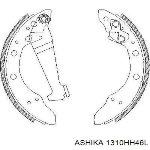 Купити 1310HH46L Ashika Трос ручного гальма задній, лівий