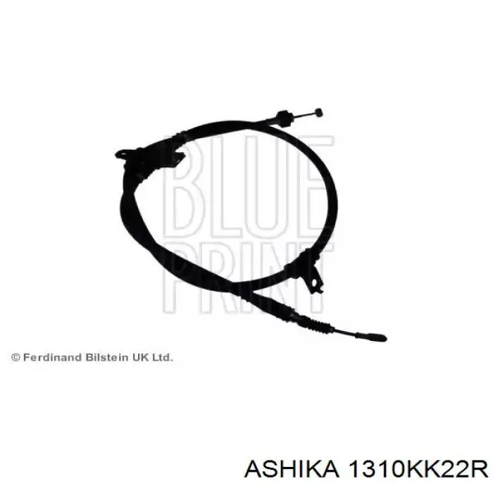 Купити 1310KK22R Ashika Трос ручного гальма задній, правий