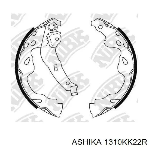 Трос ручного гальма задній, правий 1310KK22R Ashika
