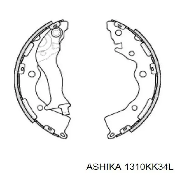 Трос ручного гальма задній, лівий 1310KK34L Ashika