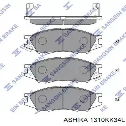 Купити 1310KK34L Ashika Трос ручного гальма задній, лівий
