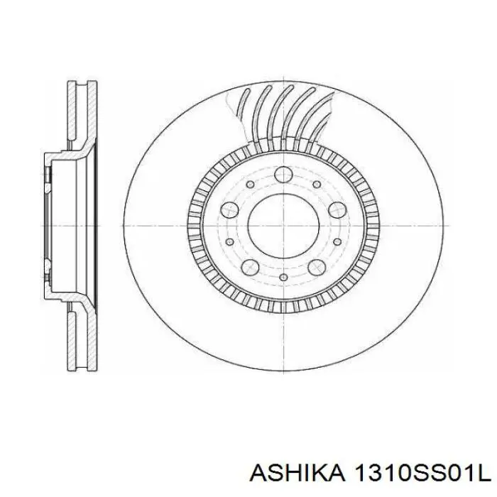 Трос ручного гальма задній, лівий 1310SS01L Ashika