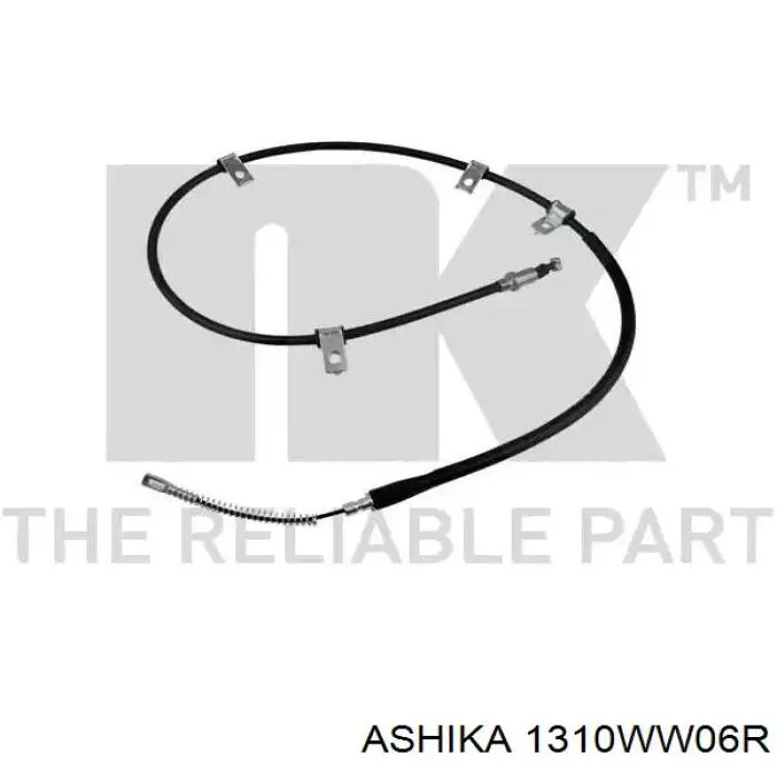 Купити 1310WW06R Ashika Трос ручного гальма задній, правий