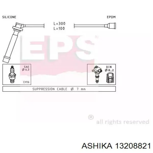 Купити IC821 Japan Parts Провід високовольтні, комплект
