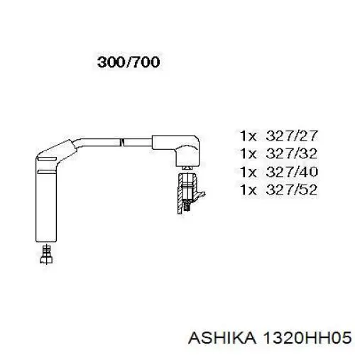 Купити 1320HH05 Ashika Провід високовольтні, комплект