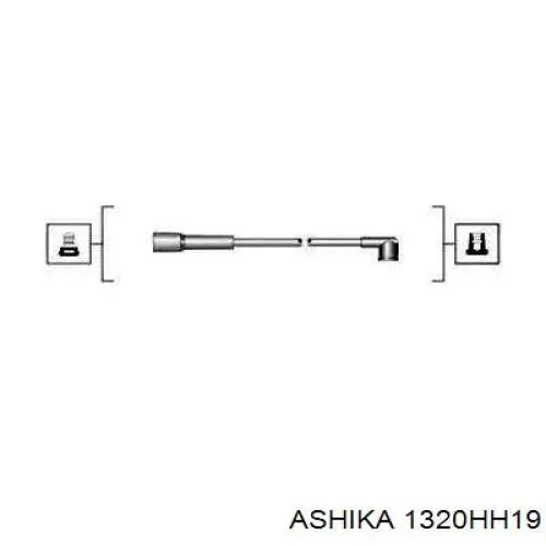 1320HH19 Ashika дріт високовольтні, комплект