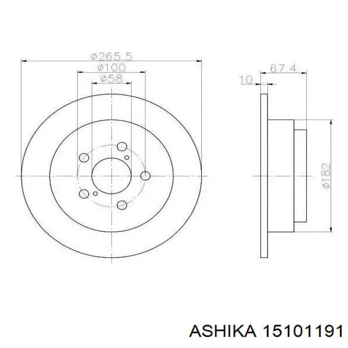 Датчик АБС задній правий Ashika 15101191 ціна, від 19.00 USD