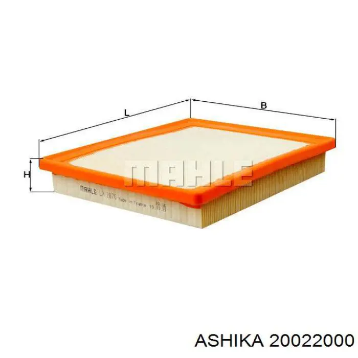 Повітряний фільтр 20022000 Ashika