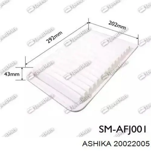 Елемент повітряного фільтра Ashika 20022005 ціна, від 5.04 USD