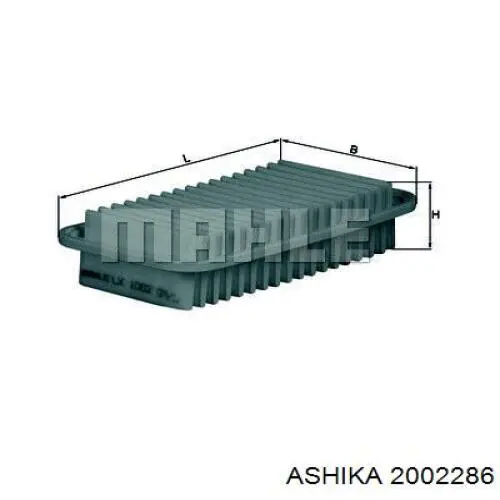 Повітряний фільтр 2002286 Ashika